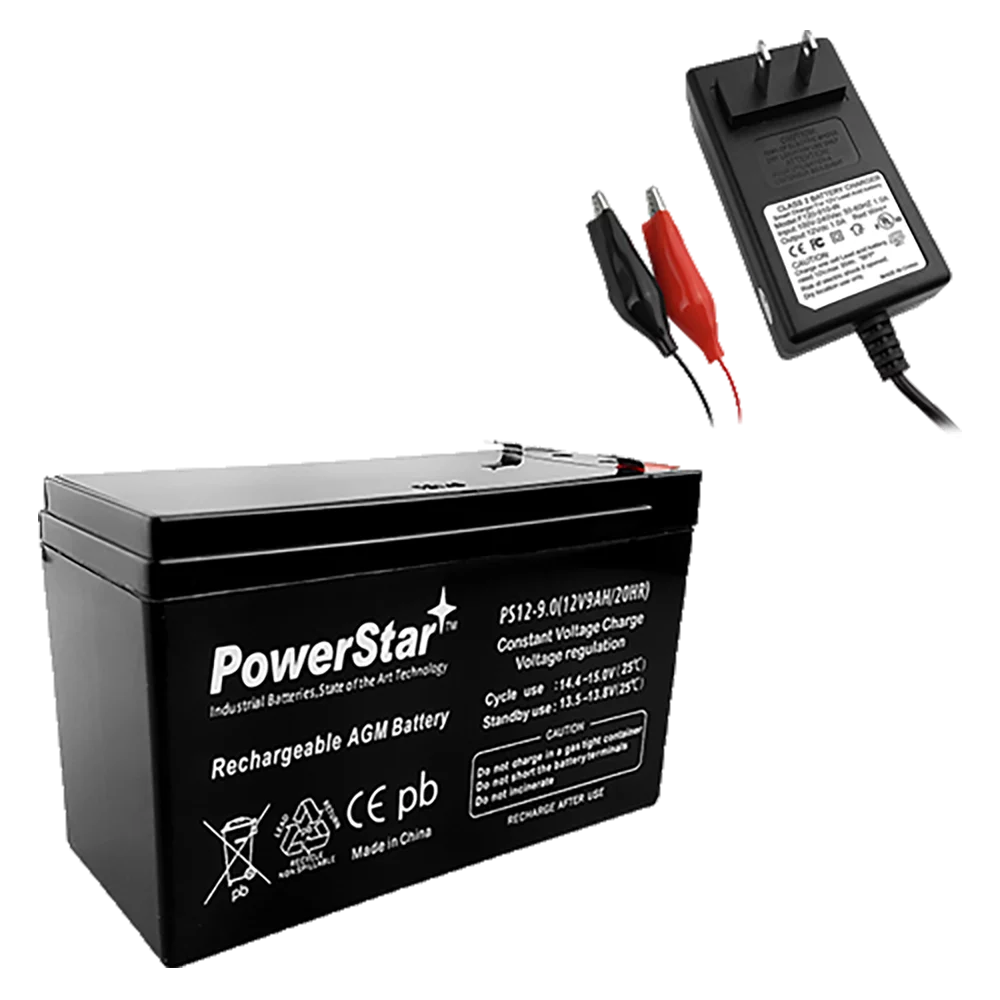12V 9AH SLA Battery and Charger Combo K697852