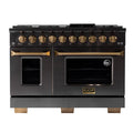 48 Dual Fuel Propane Gas Range Stainless Steel V858