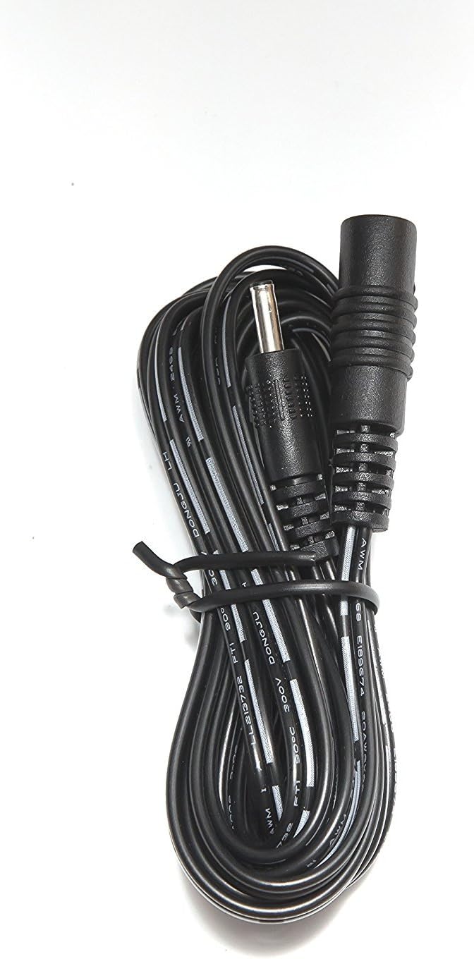 2.1mm x 5.5mm DC Plug Extension Cable, 15 Feet, Pack of 2 B461