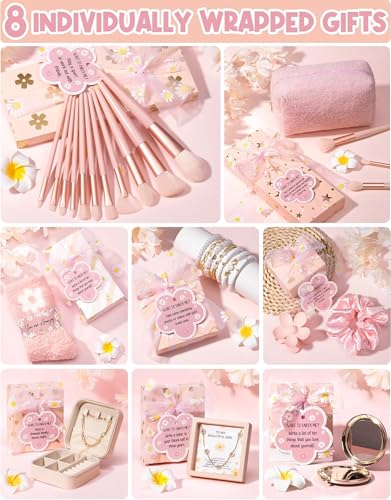 8 Pcs Makeup Brushes & Bag Gift Basket Y805
