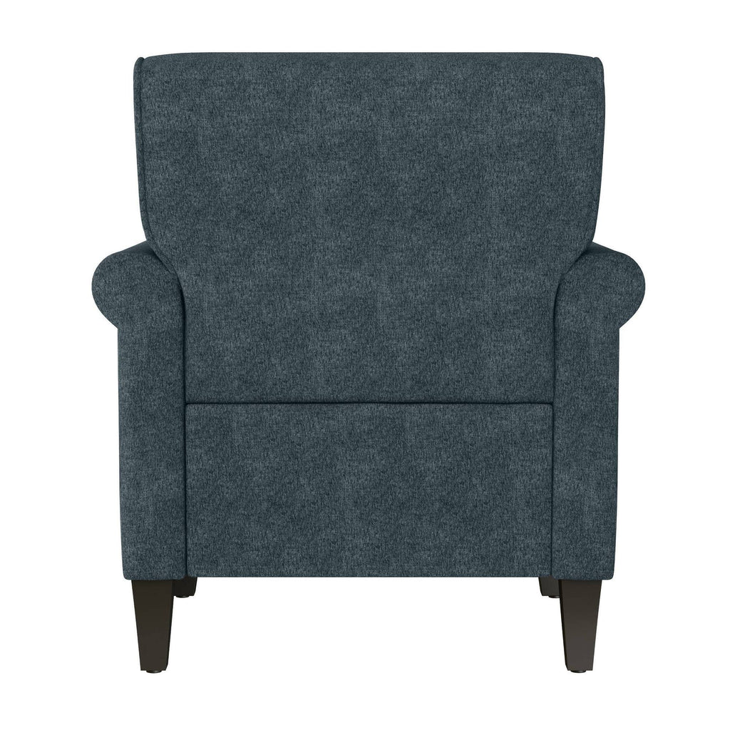 Blue Chenille Arm Chair X7828