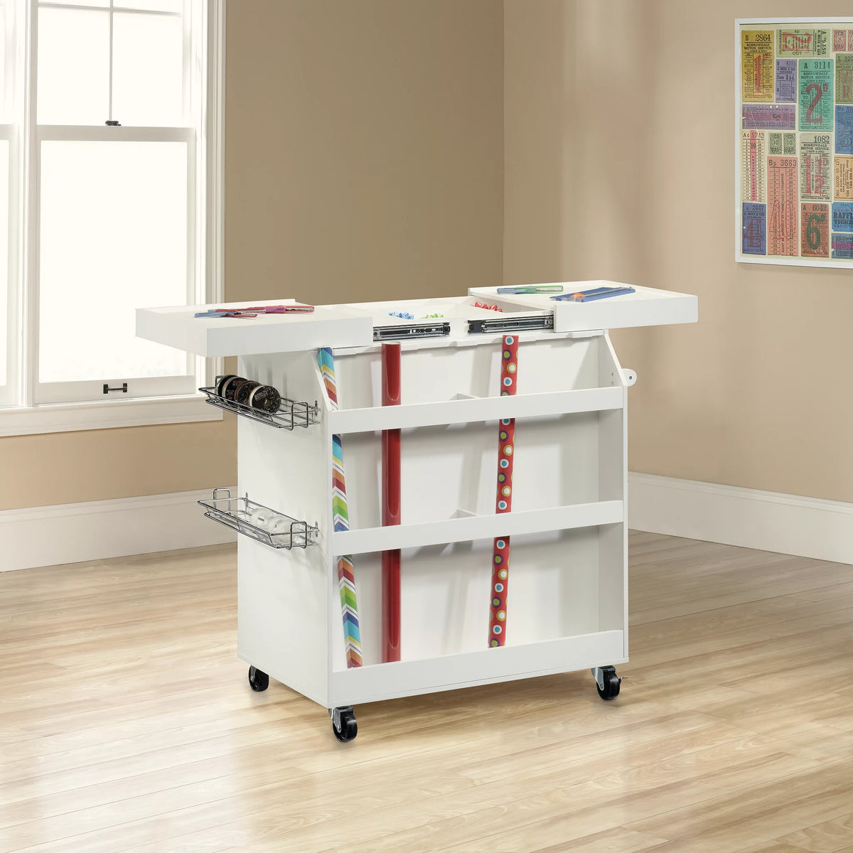 White Craft Storage Cart Q90299