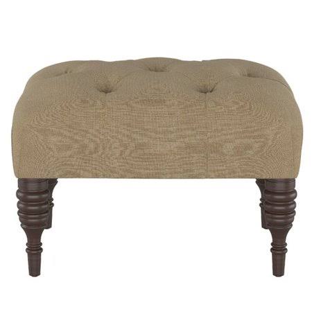 Sandstone Velvet Tufted Ottoman S7074
