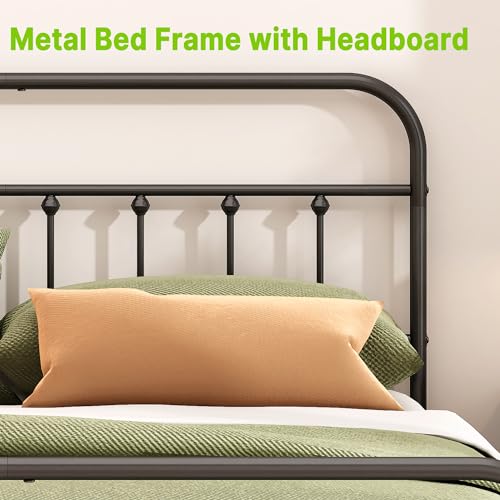 Full Heavy Duty Steel Slat Metal Bed Frame E36393
