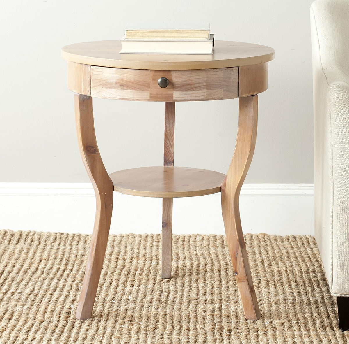 French Grey End Table R944