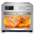 6-in-1 Air Fryer Toaster Oven, 24 Quart LCD Countertop Convection Airfryer with Rotisserie and Dehydrator R213