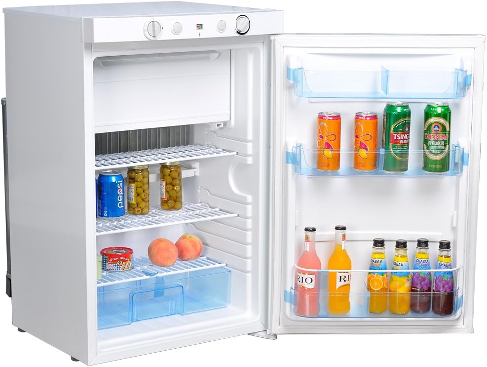 White 3.5 Cu.Ft Single Door Propane Refrigerator with Freezer R9848