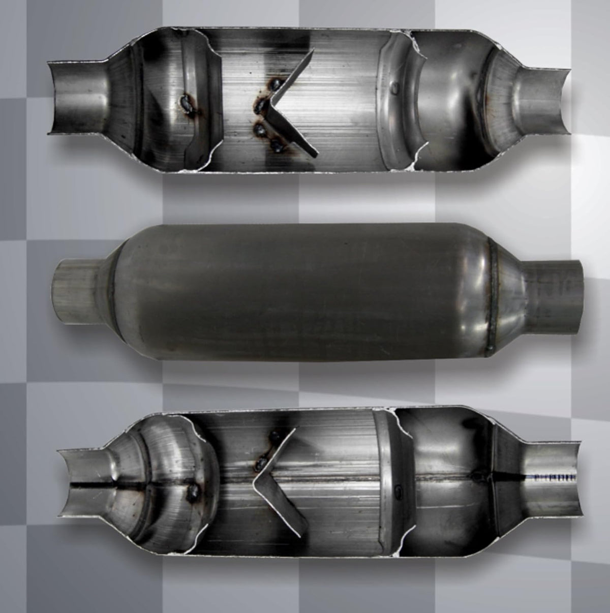 3.00 Inch Inlet / Outlet Muffler Pack of 2 L6982