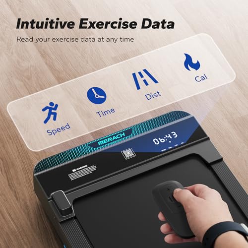 Small Treadmill with Max 3.8MPH 40 dB, 2 in 1 Quiet Portable Mini Treadmill E98775