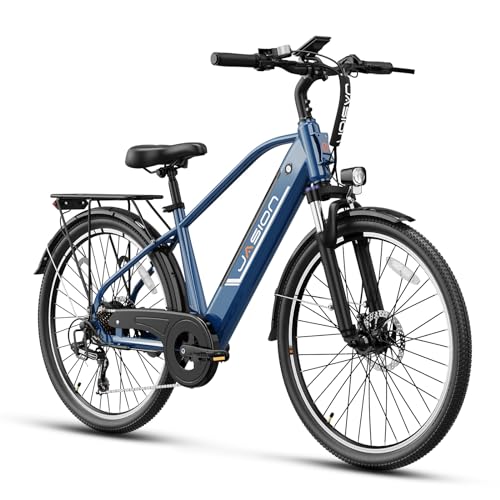 Electric Bike 1200W Peak Motor 528WH Removable Battery 26'' 7-Speed Gears Front Suspension X653