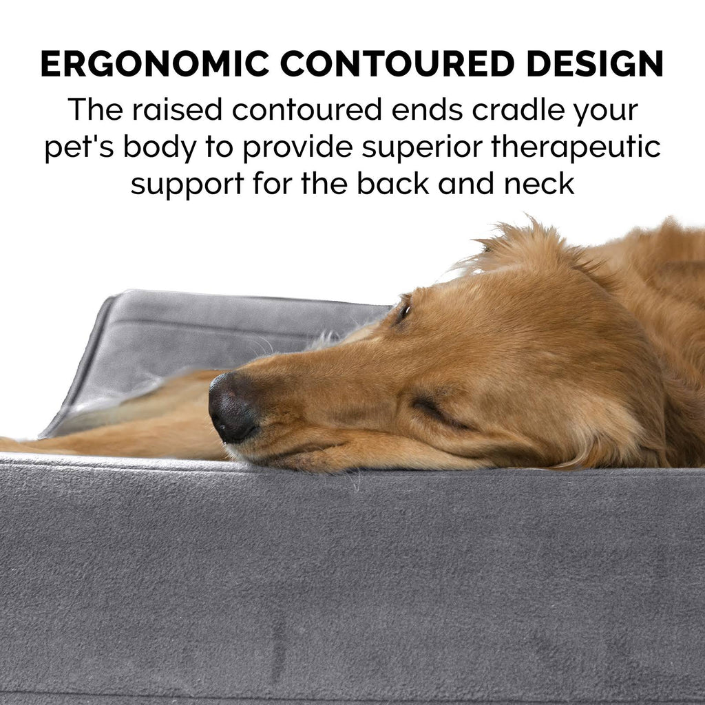 Giant Gray Memory Foam Pet Bed for Dogs u0026 Cats M473
