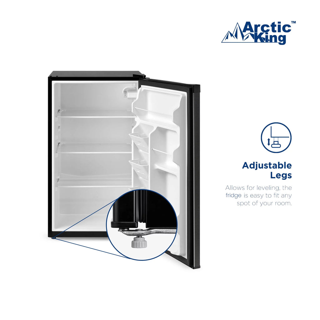 4.4 Cu ft Black Stainless Steel Look Mini Fridge H777