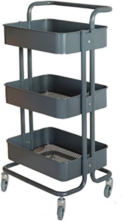 Mobile Storage Cart with Adjustable Metal Frame A7554