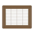 6in x 8in Imperial Brown Heavy Gauge Steel Floor Grille Q884