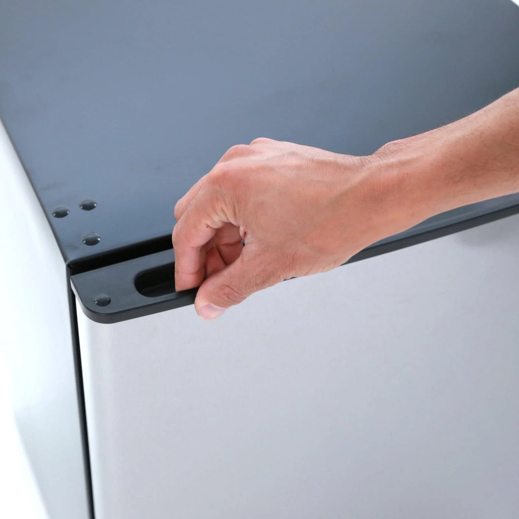 Compact Refrigerator Black On Stainless T212911