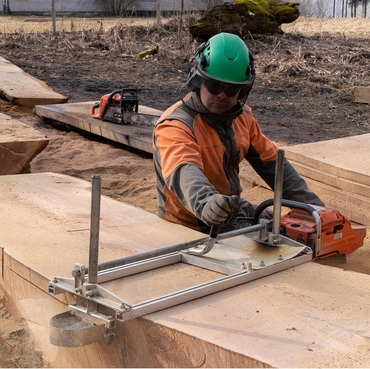 Portable Chainsaw Mill 14 to 36 Inches Guide Bar Aluminum Steel K211