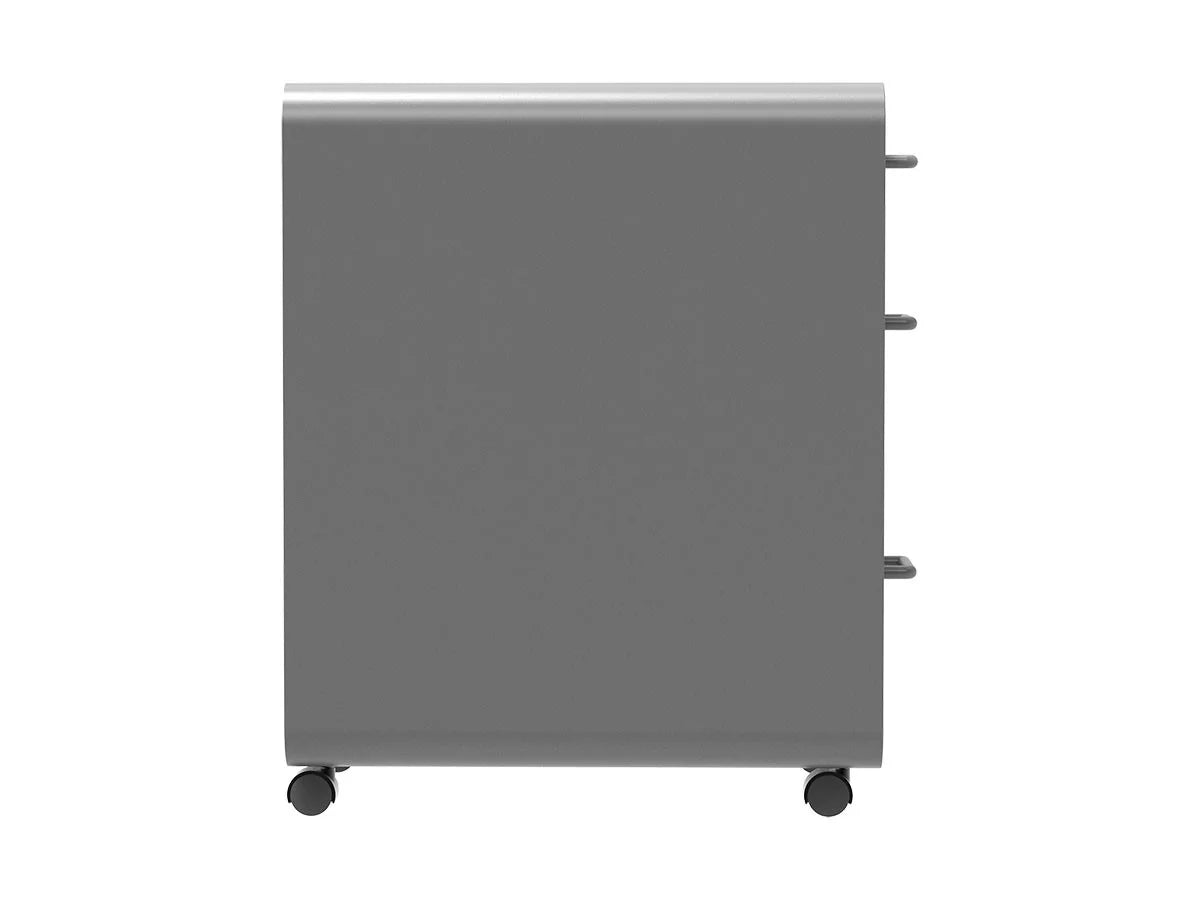 3-Drawer File Cabinet Gray Lockable O5232
