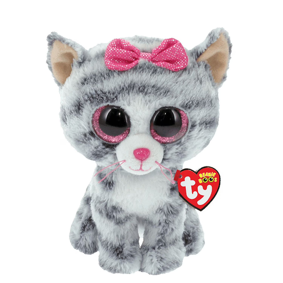 Grey Cat Plush Stuffed Animal 9" Q453