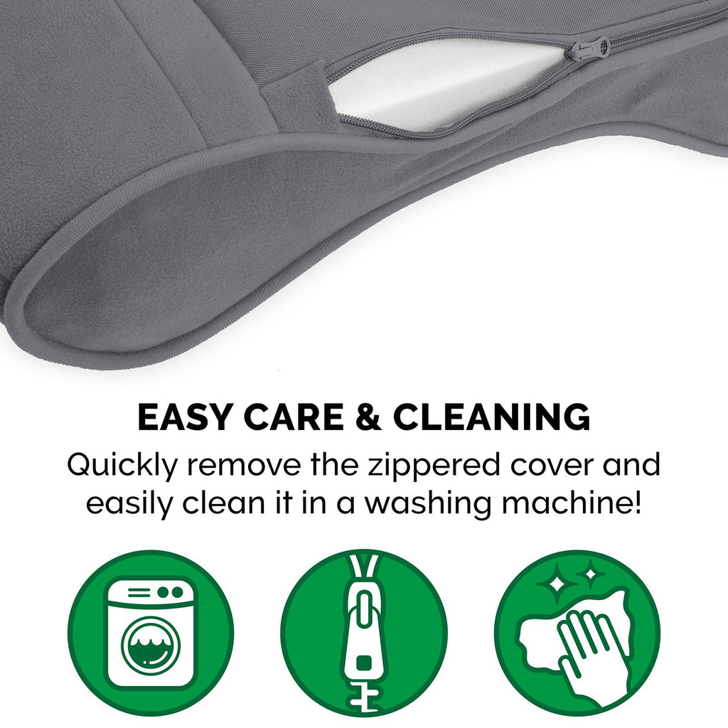 Giant Gray Memory Foam Pet Bed for Dogs u0026 Cats M473