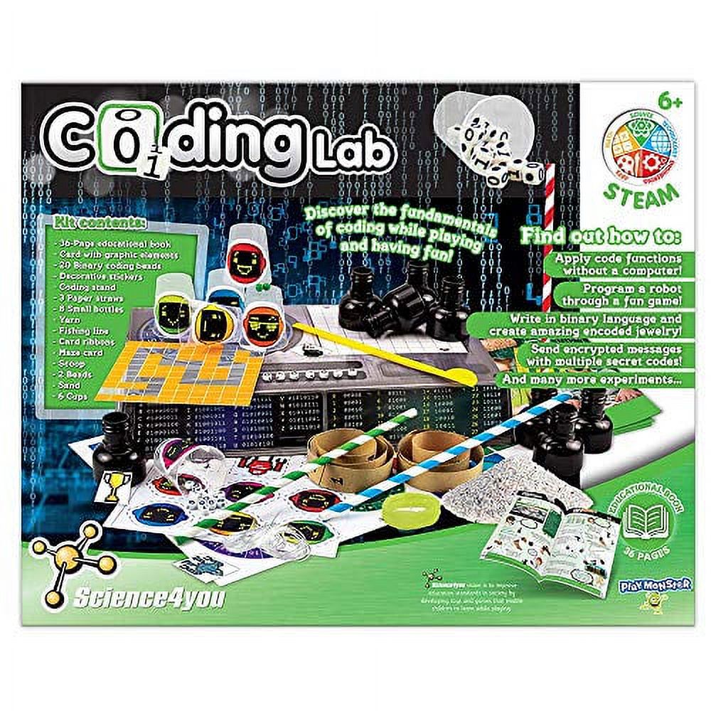 Coding Lab 10 Experiments Education Activity Kit for Kids Ages 6+ Q2410