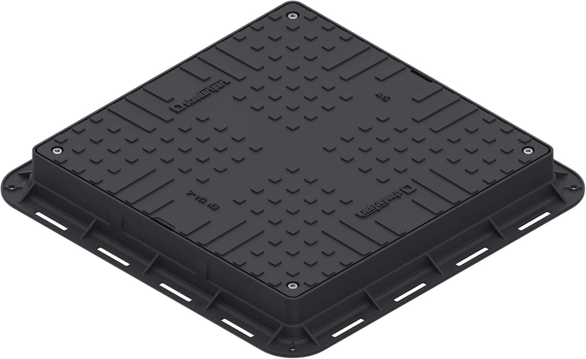 Square 24x24 Locking Plastic Manhole Cover with Locking Tool T3386