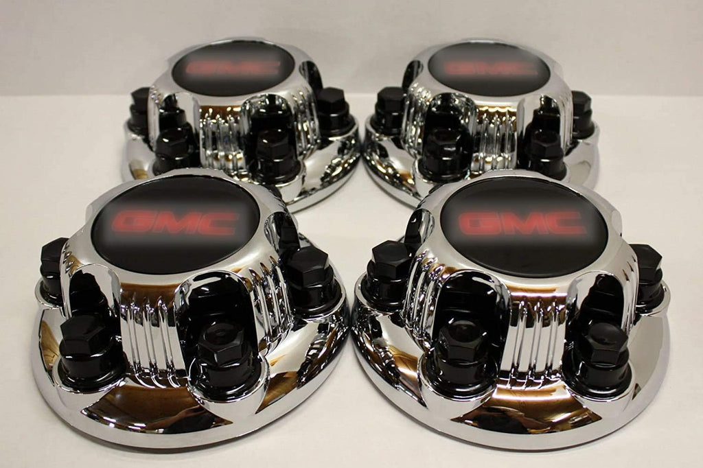 4X Set of 4 Chrome 6 Lug Center Caps Hubcaps for 16 17 Wheels X762
