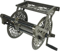 Cast Aluminum Wall Mount Garden Hose Reel, Holds 125-Feet of 5/8-Inch Hose I72837