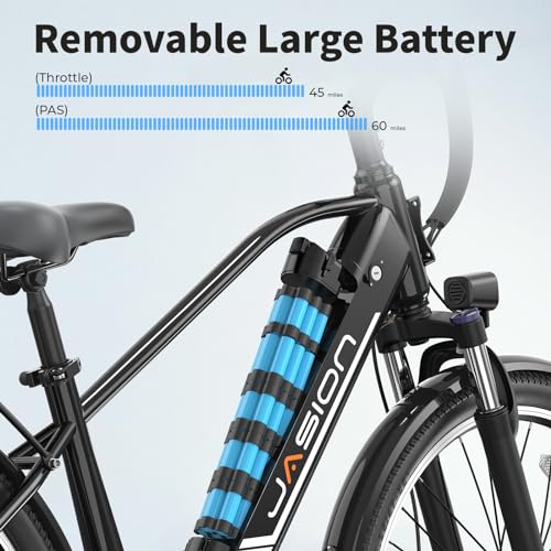 Electric Bike 1200W Peak Motor 528WH Removable Battery 26'' 7-Speed Gears Front Suspension X653