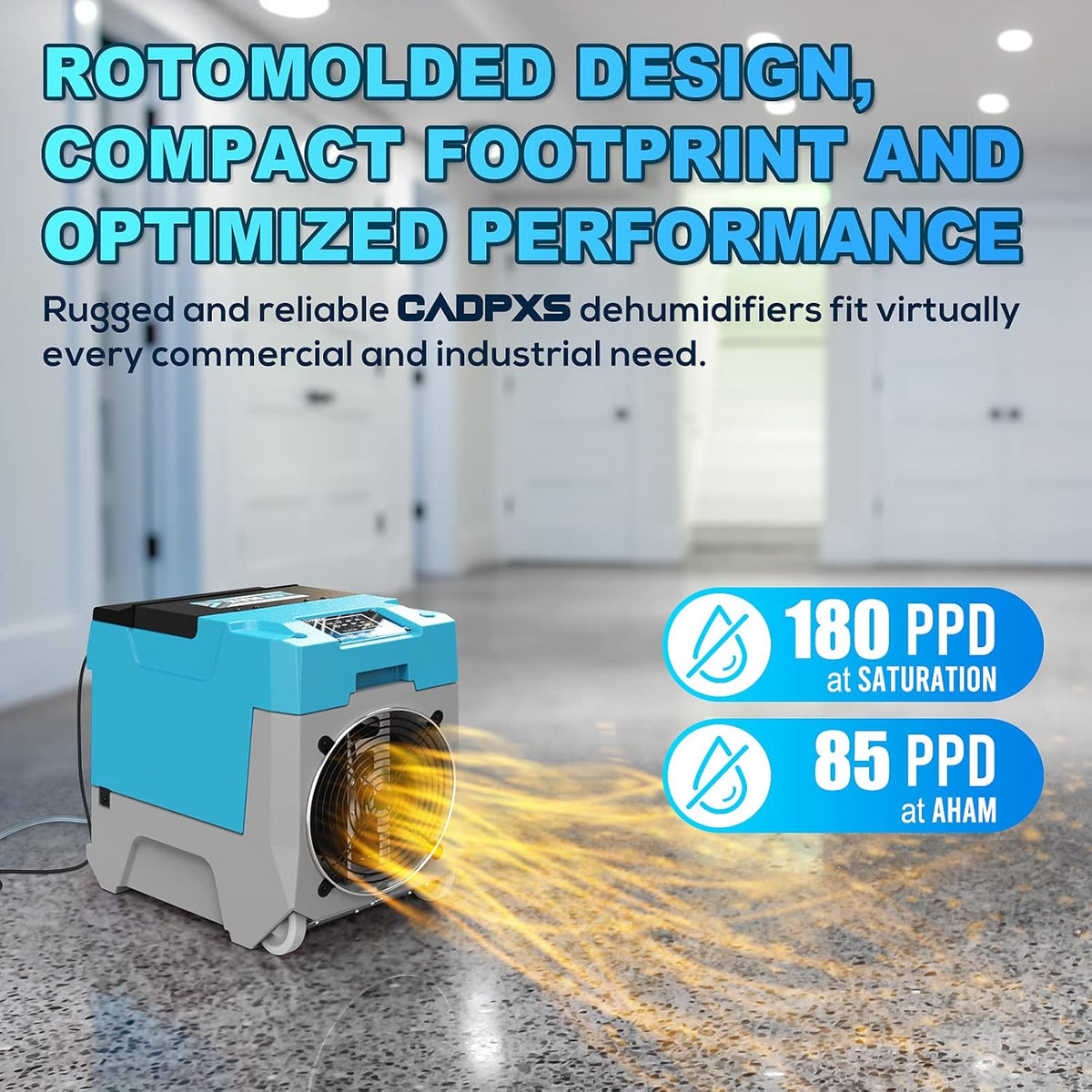 180PPD Commercial Dehumidifier with Pump D745351