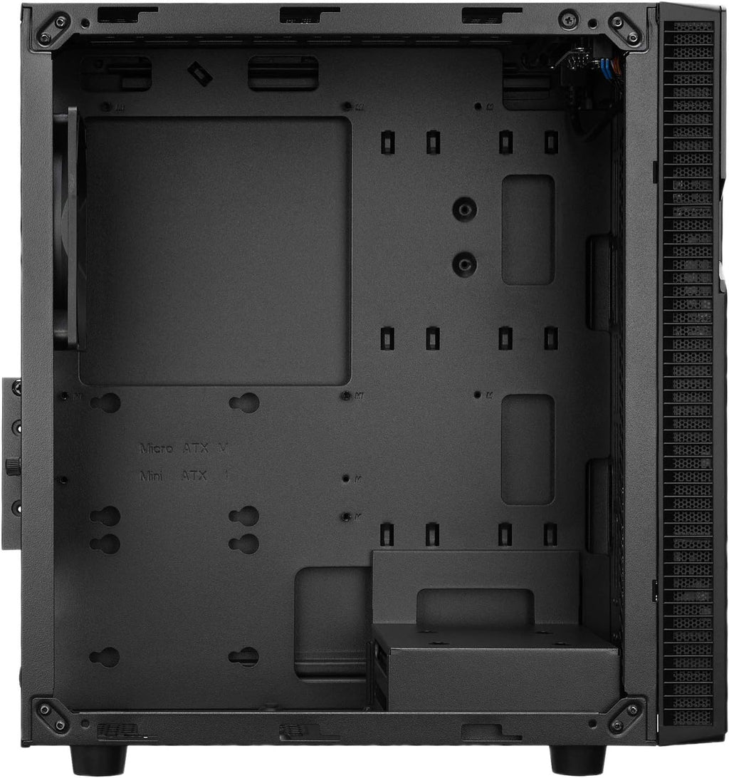 Micro ATX Mini Tower PC Case with 1 Pre-Installed Fan O1724