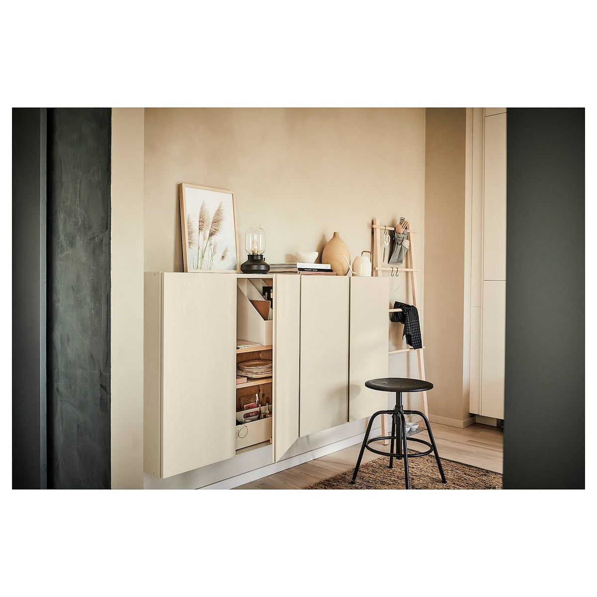 Ivar Cabinet, Pine, 32x12x33 K12915