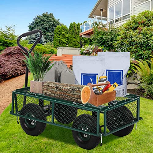 Green Utility Wagon with Steel Frame and 10in Tires G24540