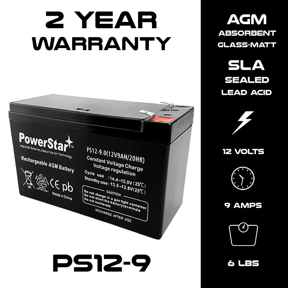 12V 9AH SLA Battery and Charger Combo K697852