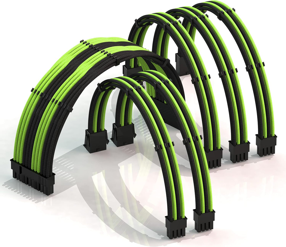 Blueblack 30cm Braided PSU Cable Extension Kit O392