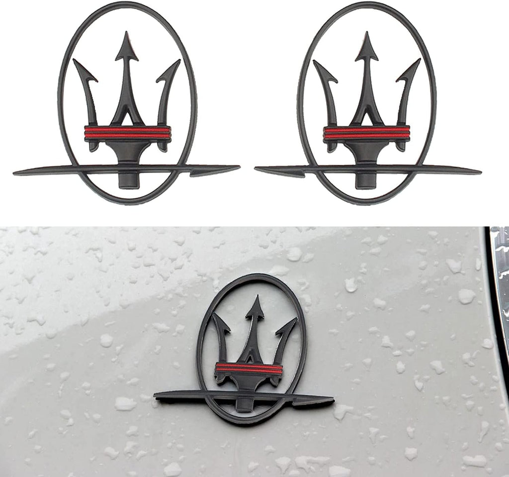 Front Silver Car Grille Emblem Badge Pack of 2 M24368