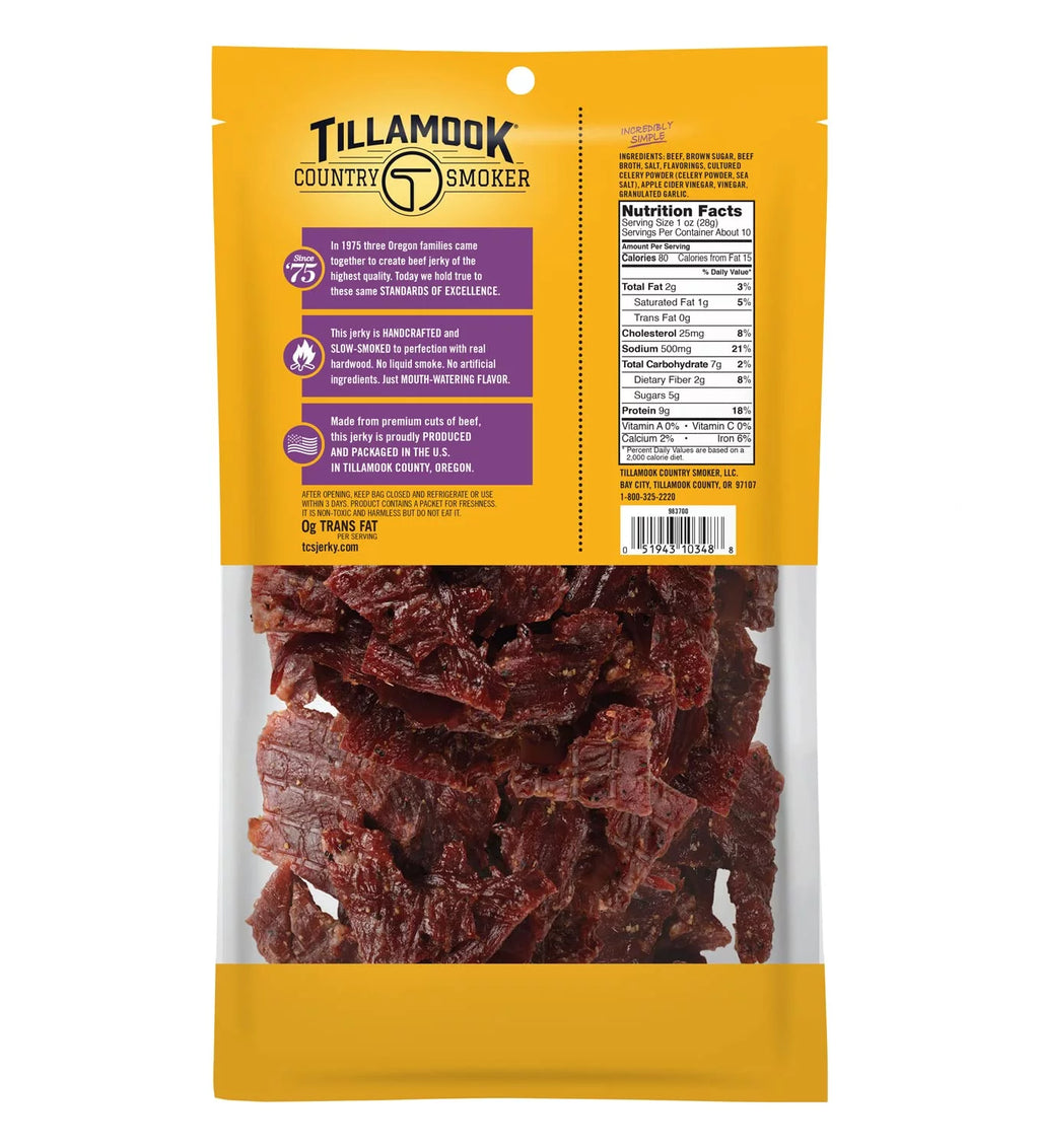 Spicy & Sweet Hardwood Smoked Beef Jerky, 10 Ounce U337488