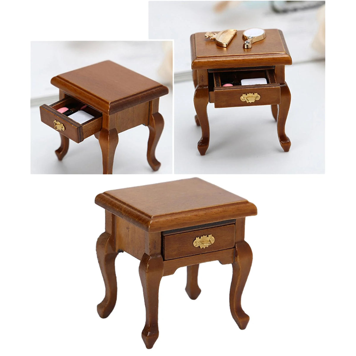 Walnut 1:12 Scale Bedroom Cabinet A32262