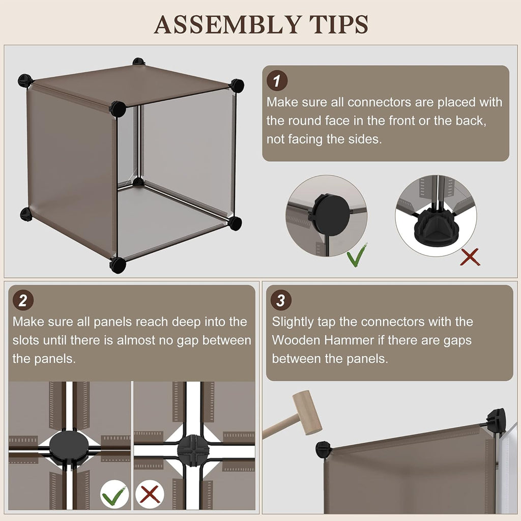 20 Cube Plastic Storage Organizer H6477