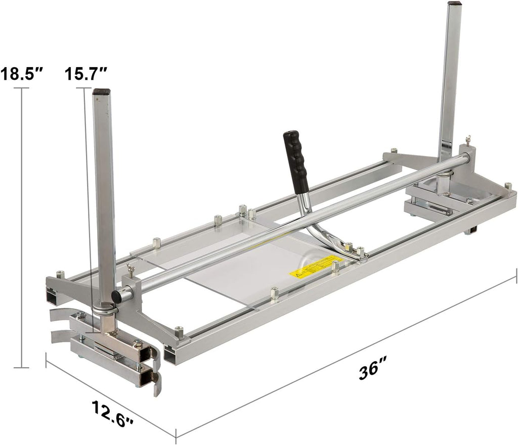 Portable Chainsaw Mill 14 to 36 Inches Guide Bar Aluminum Steel K211
