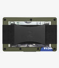 Matte Olive Aluminum Cash Strap Wallet W91210
