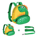 Yellow Dinosaur Toddler Backpack with Harness Leash Wristband E294