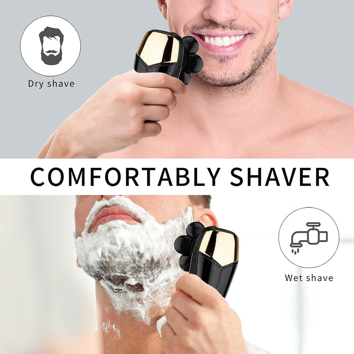 Electric Rotary 5 in 1 Shaver Beard Trimmer Grooming Kit D14385