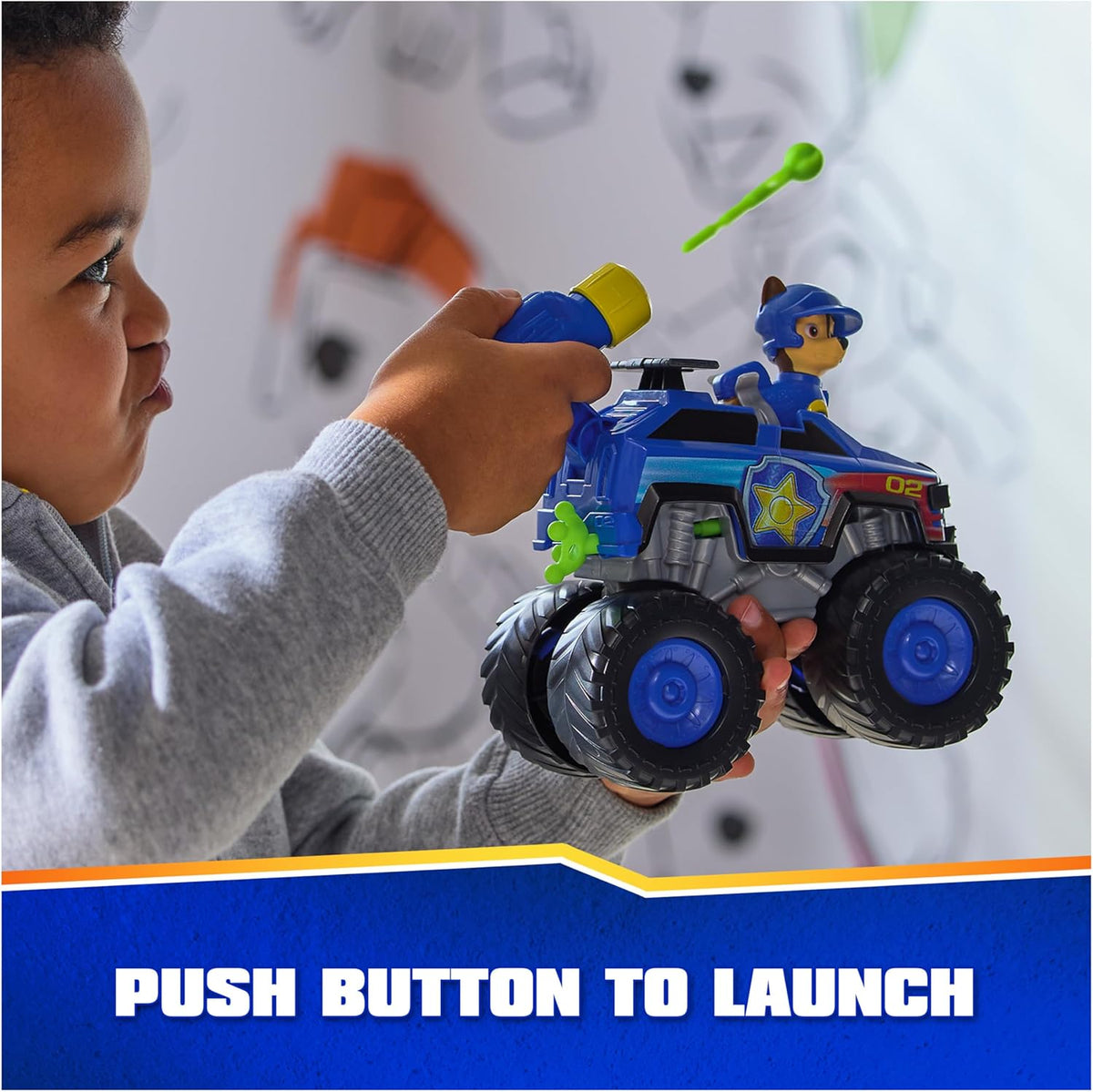 Chase’s Cruiser Toy Truck with Projectile Launcher and Action Figure L22938
