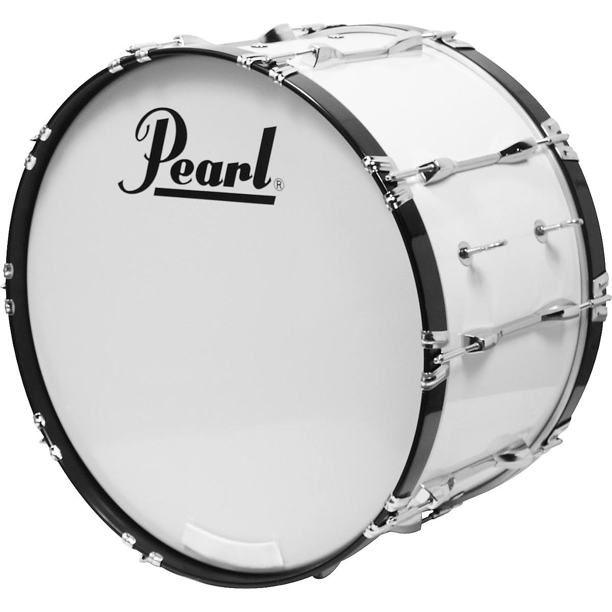 Pure White 20x14 Marching Bass Drum E813