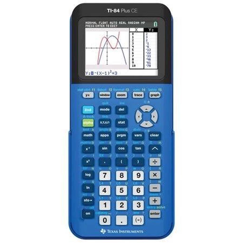 Blue Black Graphing Calculator D5604