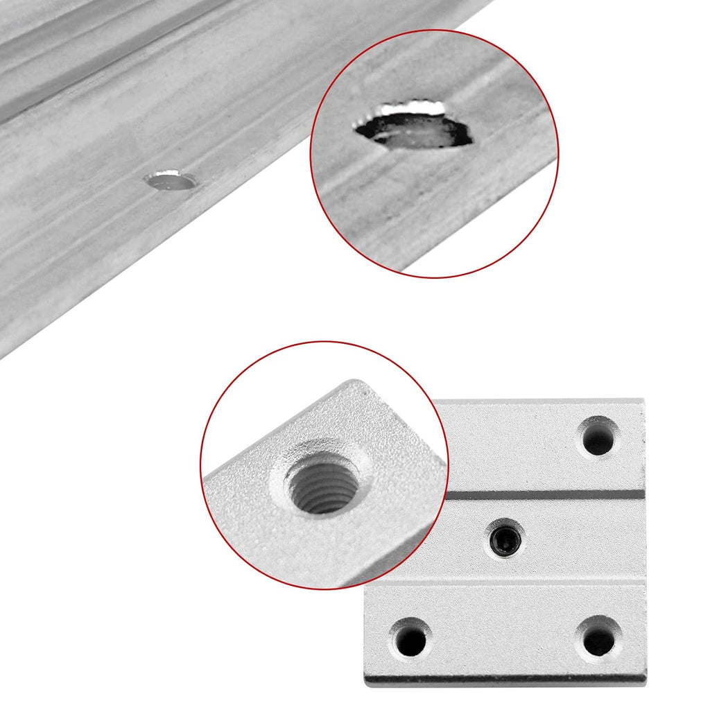 2X SBR16-2000mm Linear Slide Rail and 4X SBR16UU Carriage Bearing Block W724