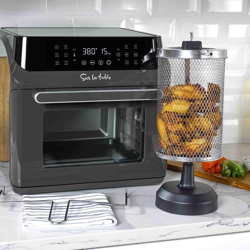 16 Qt Air Fryer Oven with 12 in 1 Functions, 7 accessories, Black Q16883