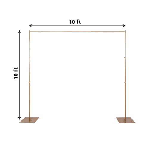 10ft x 10ft Heavy Duty Pipe and Drape Kit with Metal Steel Base V95073