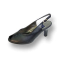 Wide Width Leather Slingback Pumps F46331