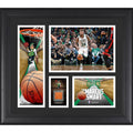 Framed Collage with Team-Used Basketball V43973